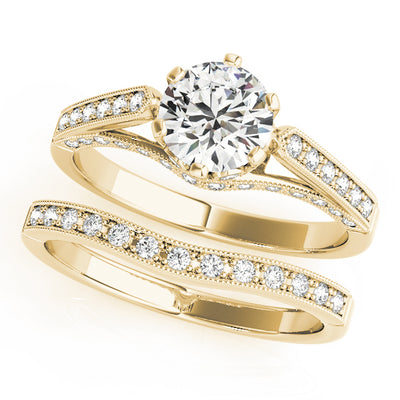 18K Yellow Gold 1 ct Diamond Engagement Ring