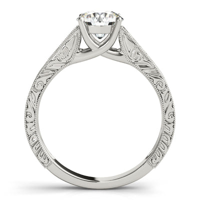 1.0 CT Round Diamond Solitaire Engagement Ring