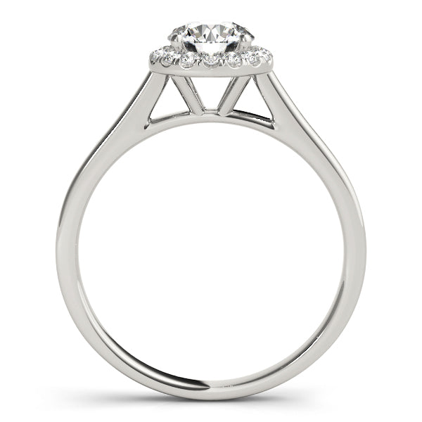 Round Diamond Halo Engagement Ring