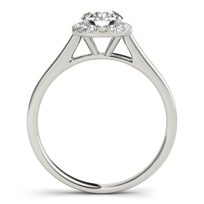 Round Diamond Halo Engagement Ring