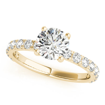 14K Yellow Gold 1.5 ctw Diamond Engagement Ring