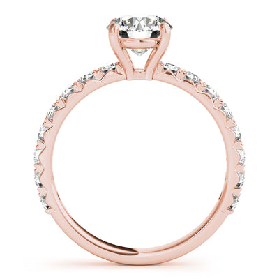 14K Rose Gold 1.5ctw Round Diamond Engagement Ring