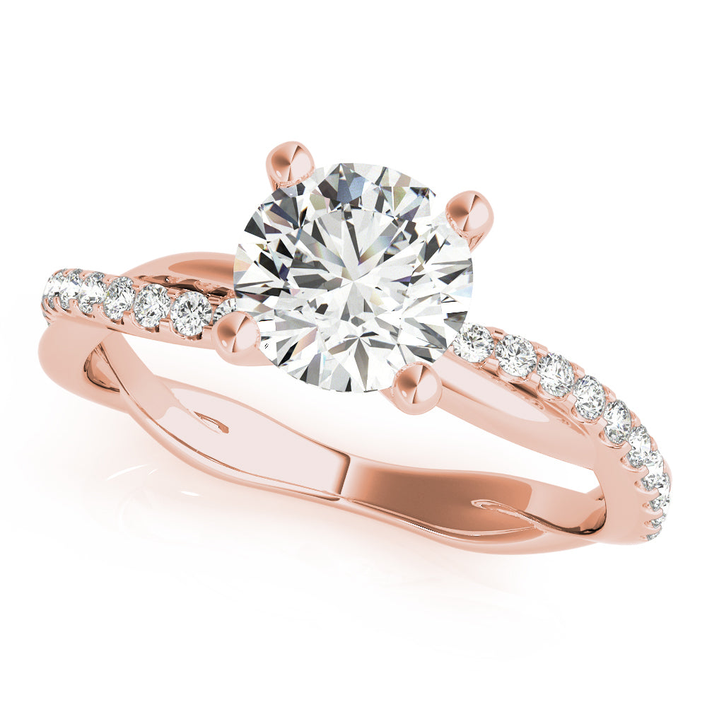 Rose Gold 1 CT Diamond Accent Fashion Ring