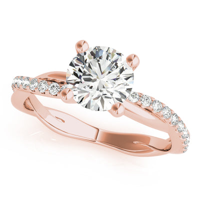 Rose Gold 1 CT Diamond Accent Fashion Ring