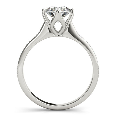 1 CT Round Diamond Engagement Ring