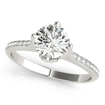 1 CT Round Diamond Engagement Ring