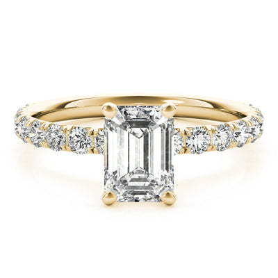 14K Yellow Gold Multi-Diamond Engagement Ring
