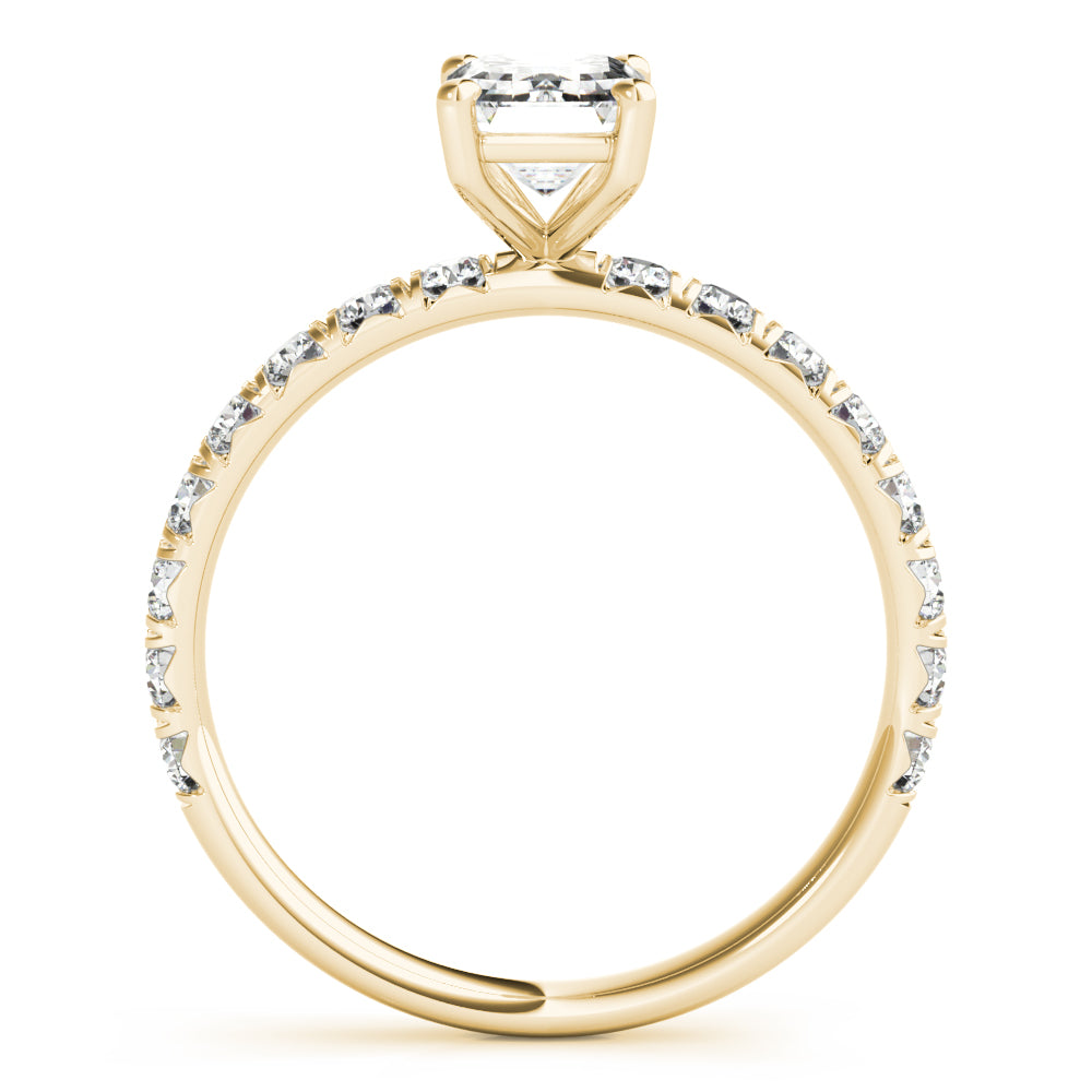 14K Yellow Gold Multi-Diamond Engagement Ring