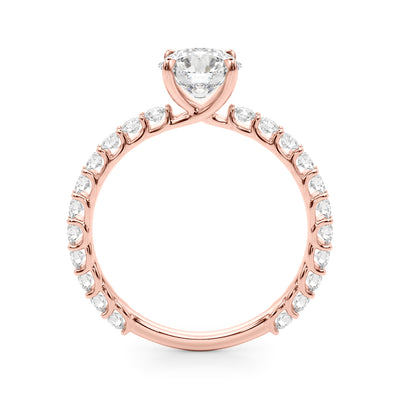 14K Rose Gold 1.25 ctw Diamond Engagement Ring