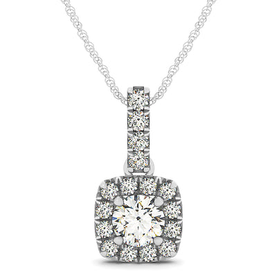 Halo Diamond Pendant