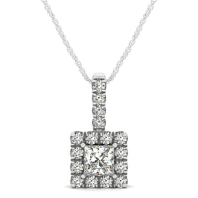 Halo Diamond Pendant