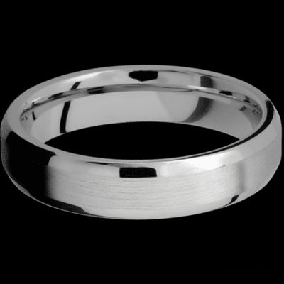 5 mm wide Beveled Titanium band.