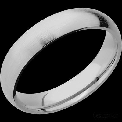 5 mm wide Domed Titanium band.