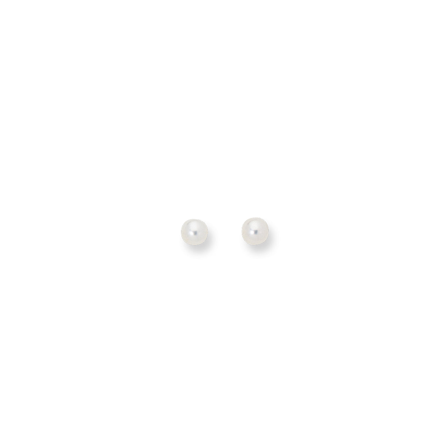 14K Gold  5MM Pearl Stud Earring