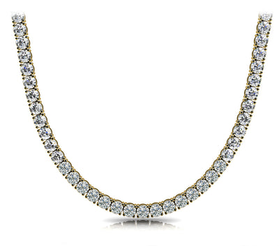 14K Yellow Gold Multi-Diamond Statement Necklace