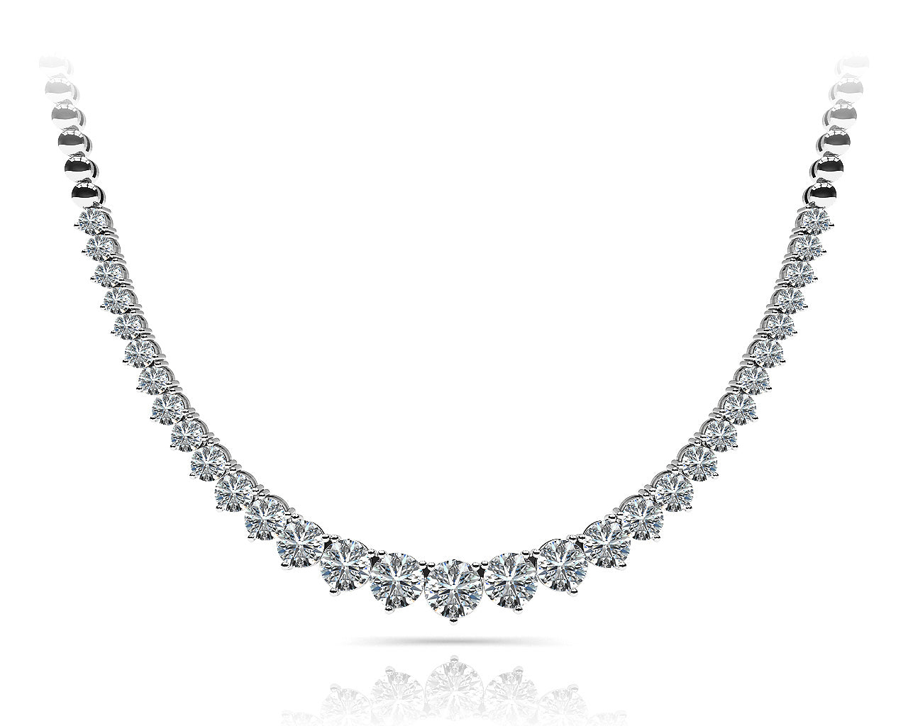 Multi-Diamond Round Pendant Necklace