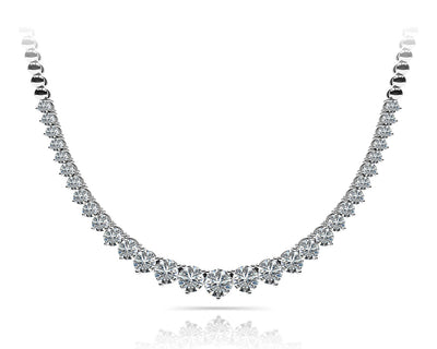 Multi-Diamond Round Pendant Necklace
