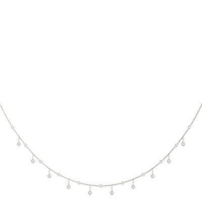 Multi-Diamond Round Pendant Necklace