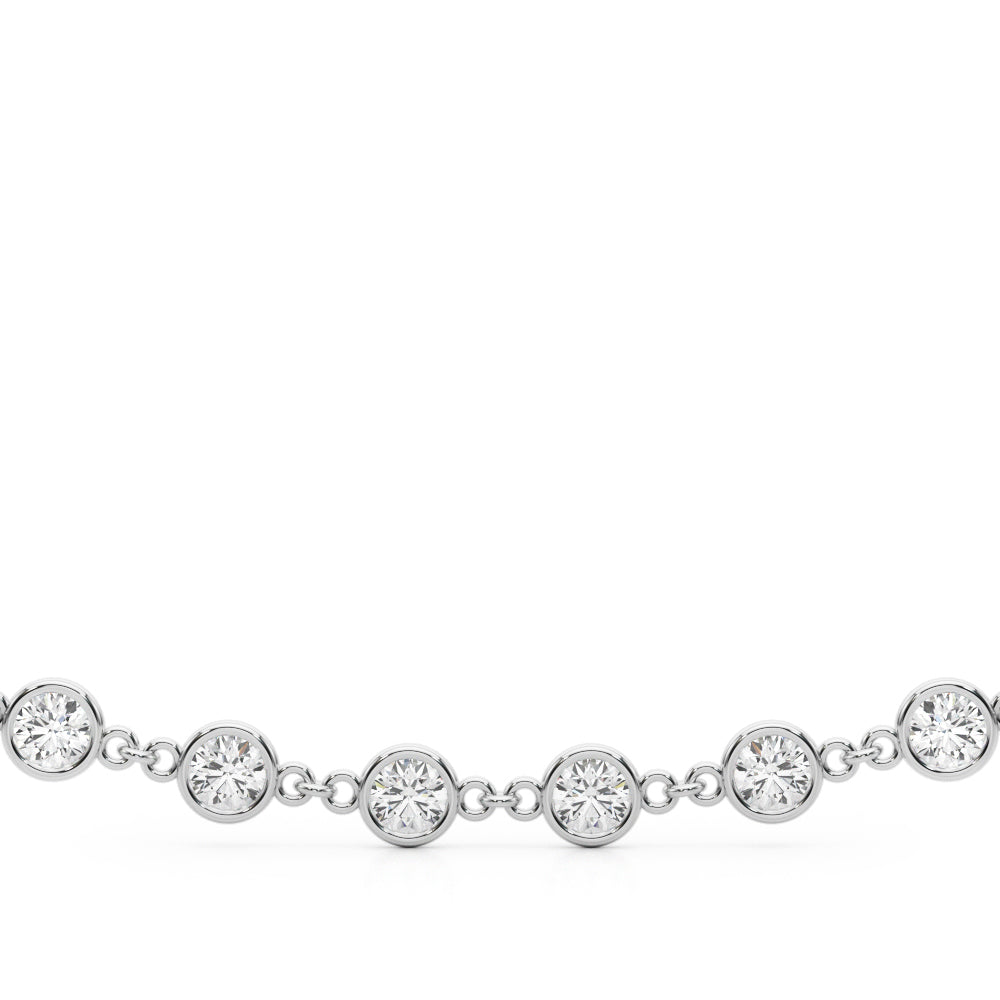 Diamond Round Multi-Stone Necklace