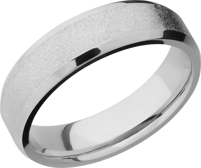 Titanium 6mm beveled band