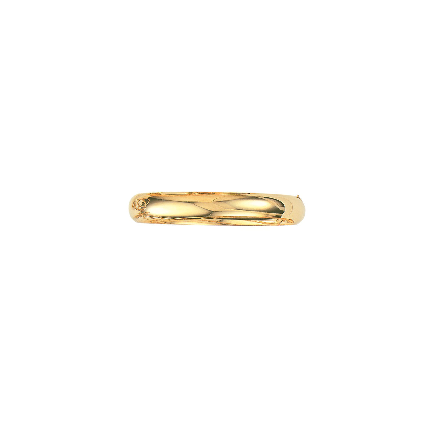 14K Gold 10mm Polished Bangle