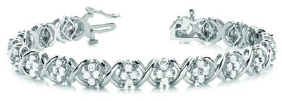 Multi-Diamond Fashion Tennis Bracelet