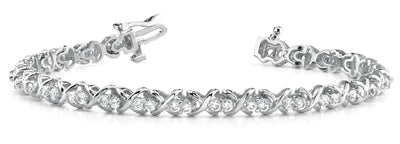 Multi-Diamond Round Line Bracelet