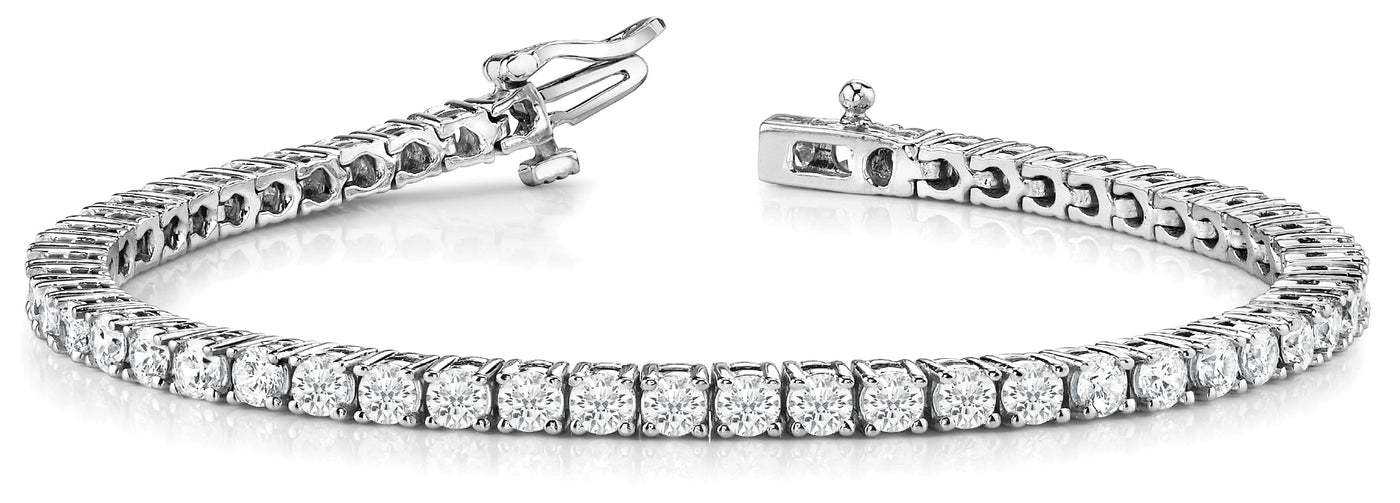 Multi-Diamond Line Fashion Bracelet
