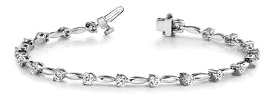 Multi-Diamond Fashion Tennis Bracelet