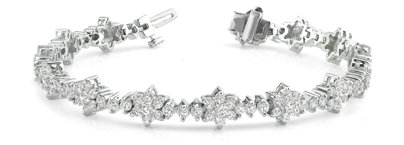Multi-Diamond Fashion Tennis Bracelet