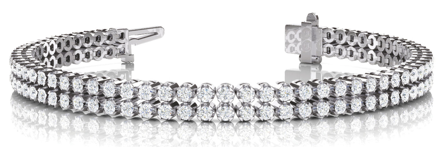 Multi Row Diamond Fashion Bracelet
