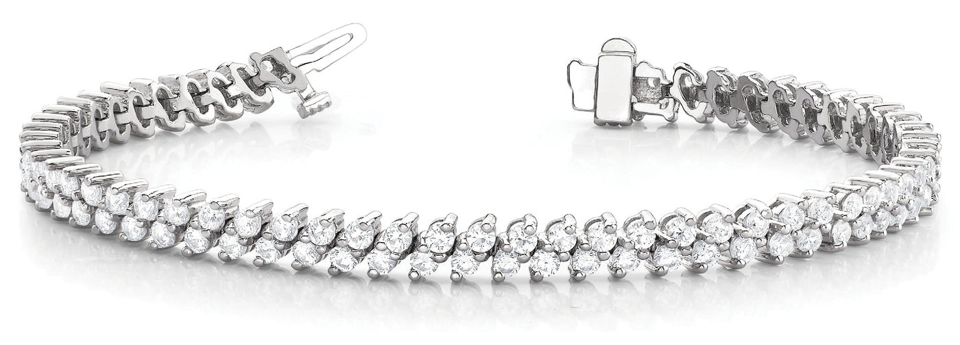 Multi-Row Diamond Fashion Bracelet