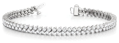 Multi-Row Diamond Fashion Bracelet