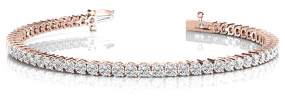 Rose Gold 1 CT Diamond Tennis Bracelet