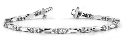 Multi-Diamond Fashion Bracelet