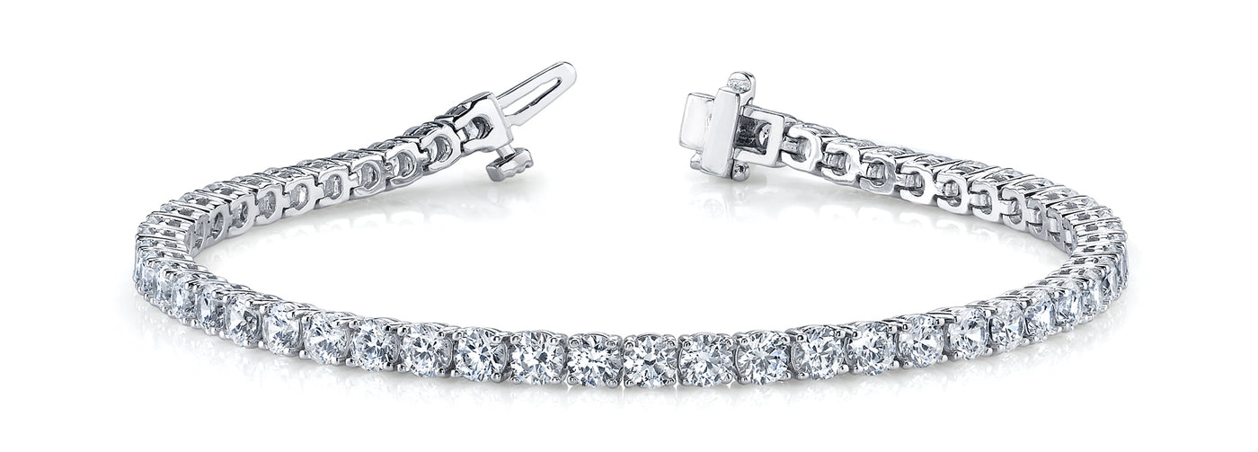 Multi-Diamond Line Fashion Bracelet
