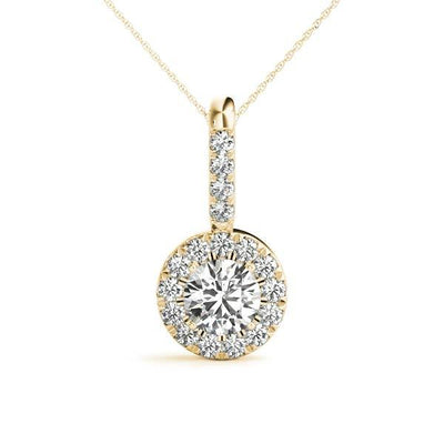 Halo Diamond Pendant