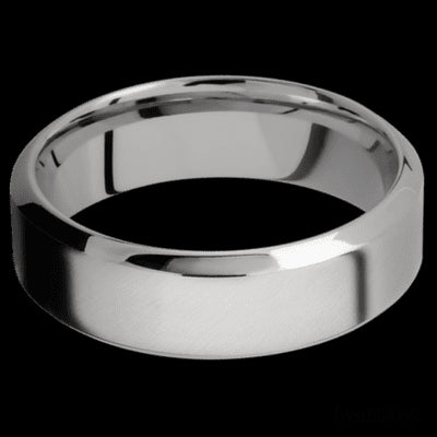 7 mm wide High Bevel Titanium band.