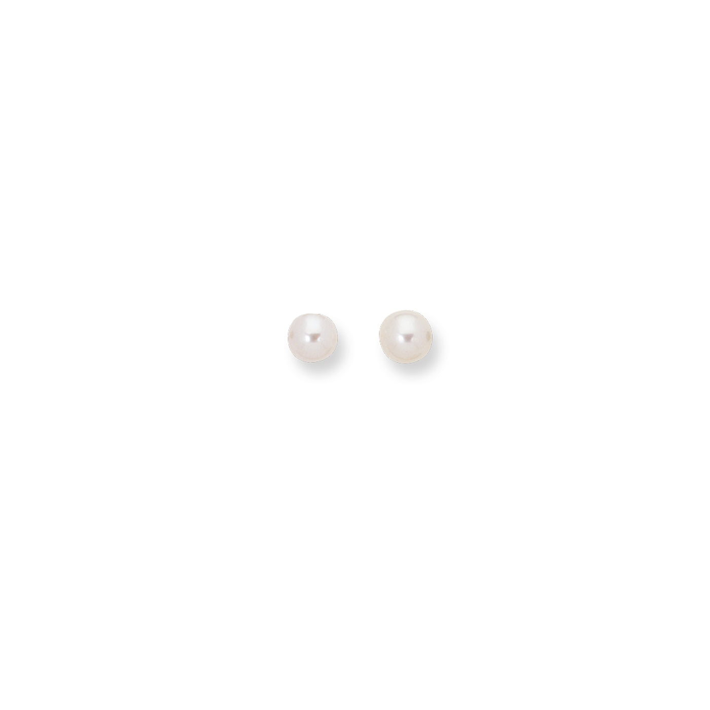 14K Gold  7MM Pearl Stud Earring