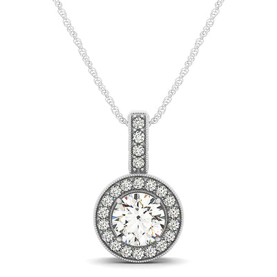 Halo Diamond Pendant