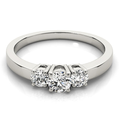 Three Stone Diamond Engagement Ring