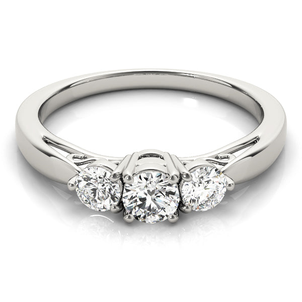 1.26 CT Round Diamond Three-Stone Ring