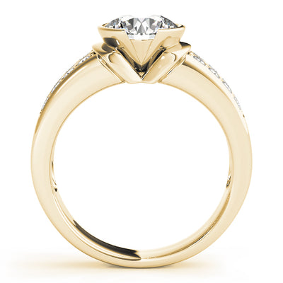 18K Yellow Gold 1.25ctw PavÃ© Diamond Engagement Ring