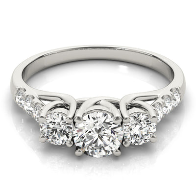 Three Stone Diamond Engagement Ring