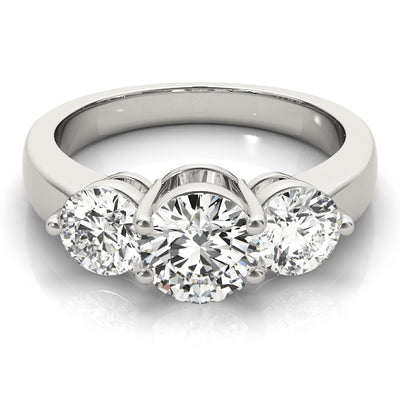 1.5 CTW Round Diamond Three Stone Ring