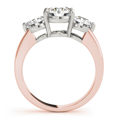 14K Rose Gold 2 ctw Round Diamond Engagement Ring