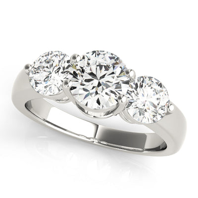 1.5 CTW Round Diamond Three Stone Ring
