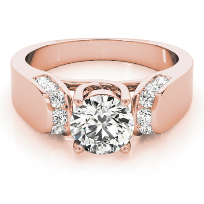 14K Rose Gold 1.33ctw Round Diamond Engagement Ring
