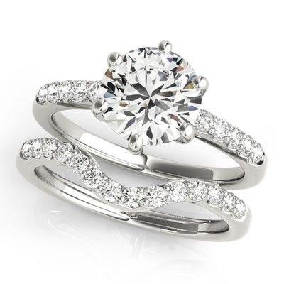 1 CT Round Diamond Engagement Ring
