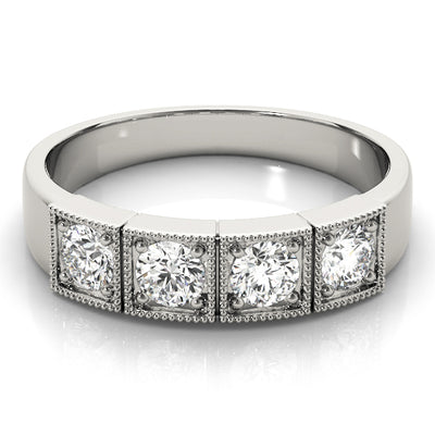 Three Stone Diamond Engagement Ring